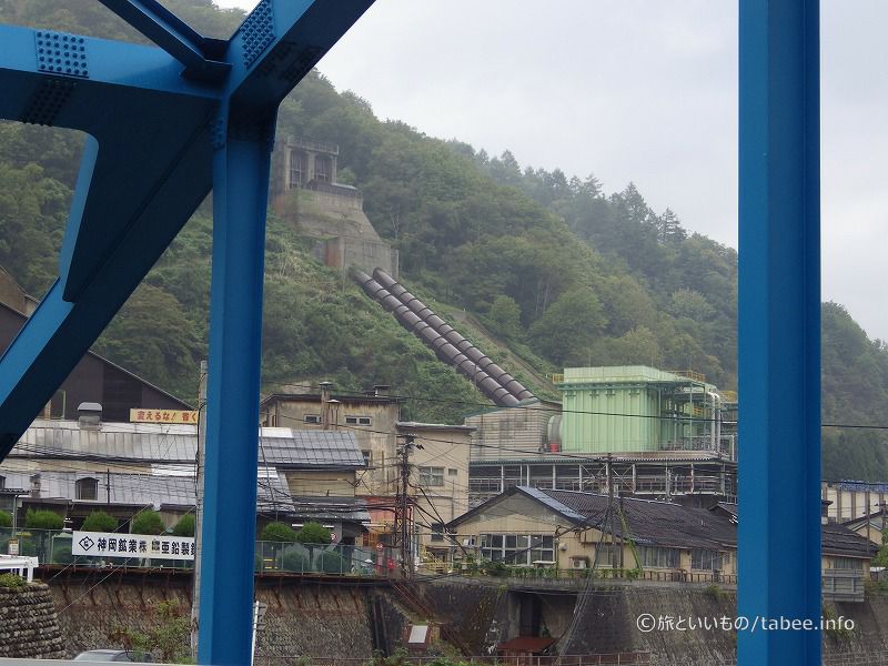 船津橋から見た神岡鉱業