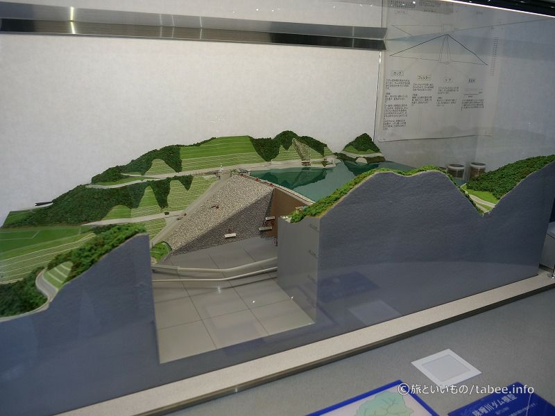 味噌川ダムの模型