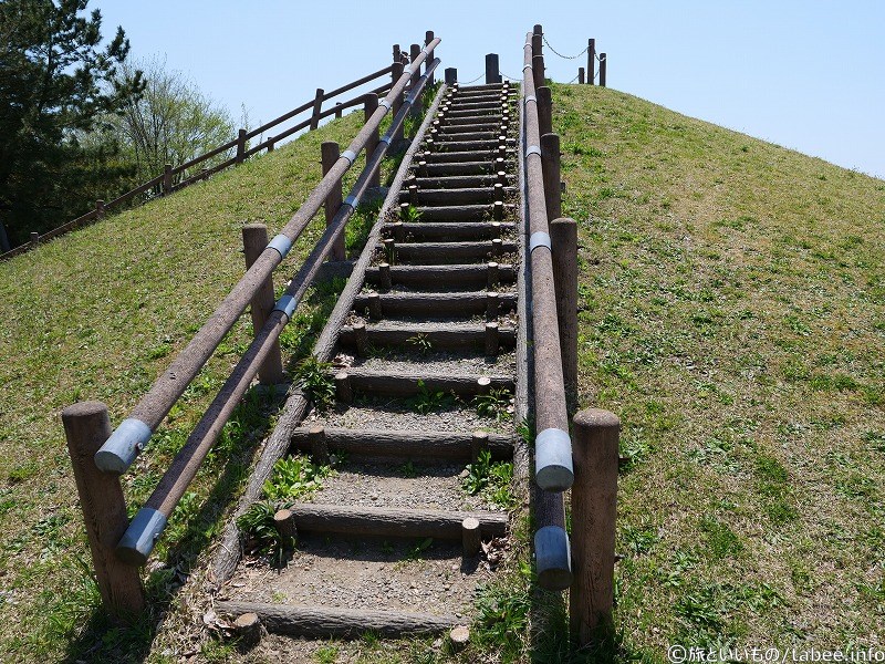 大潟富士への階段