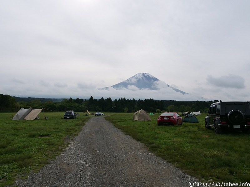 到着時は雲で見えなかった富士山が徐々に見えてきました