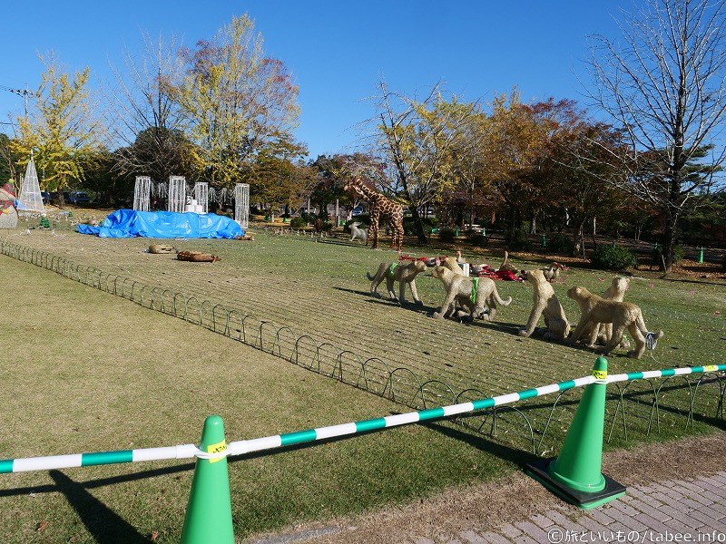 動物たちも待機中