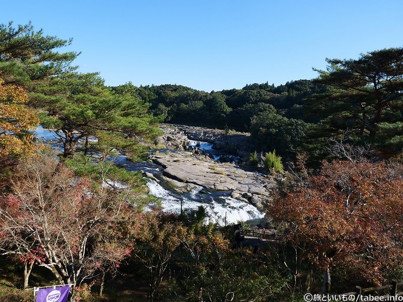 観光拠点施設の階段をのぼったところからの眺め