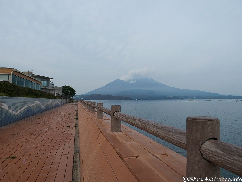 錦江湾と桜島が見える道の駅垂水