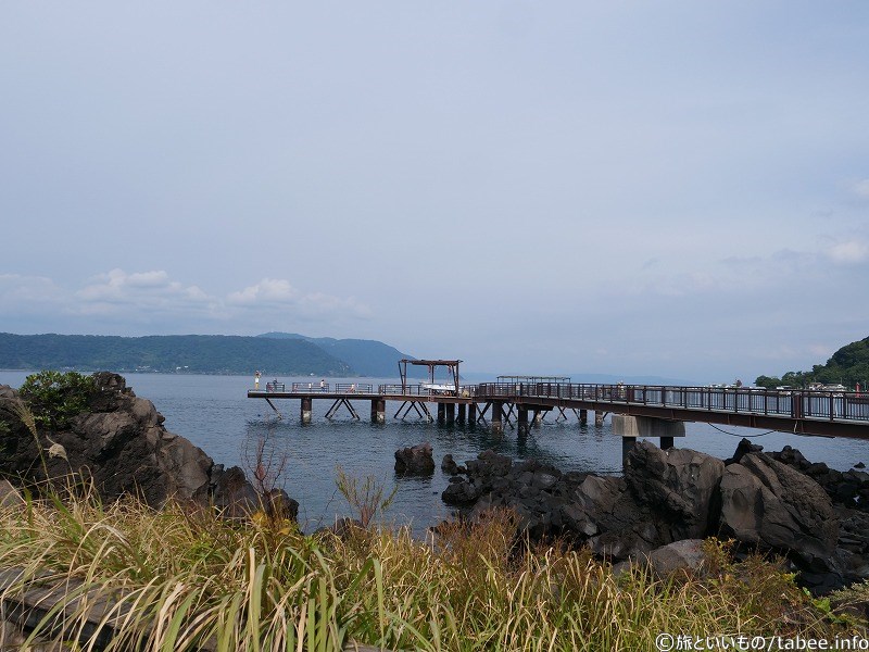 桜島海づり公園のつり桟橋