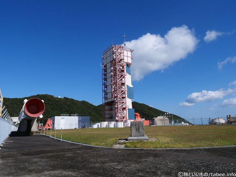 ロケット整備棟が良く見えます