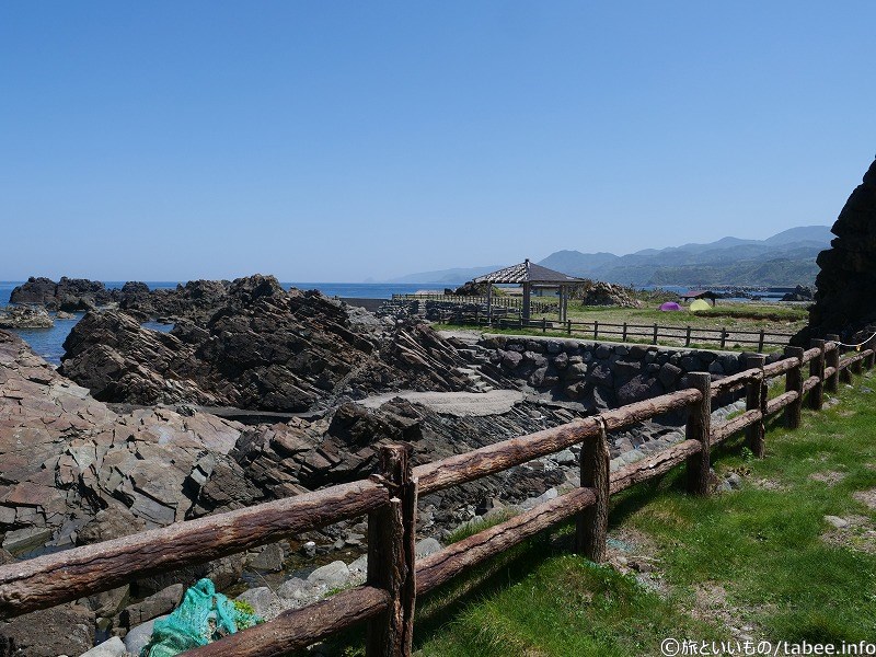 振り返って見た風景