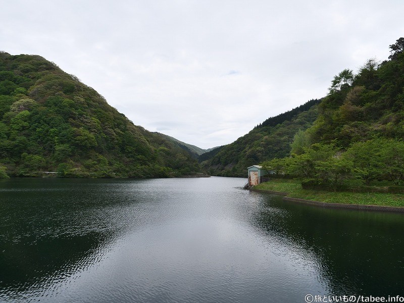 上流側の景色