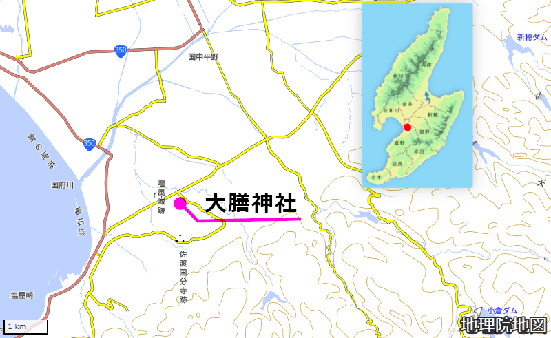 大膳神社地図(GoogleMaps)