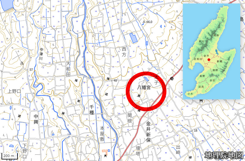 金井運動公園地図(GoogleMaps)