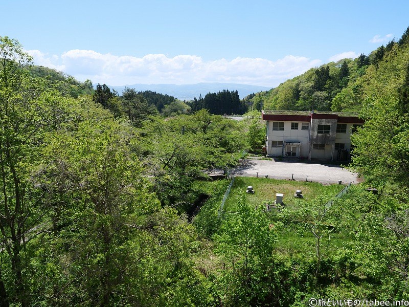浄水場が見えます