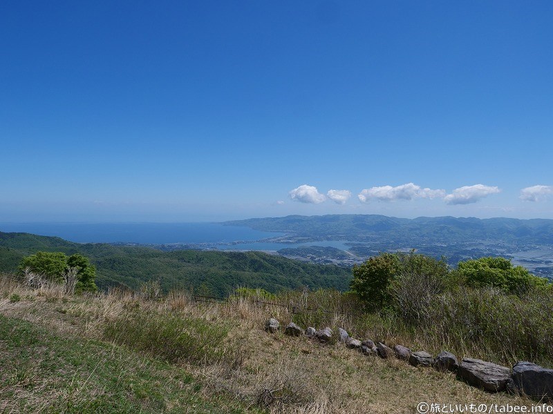 両津湾側の景色