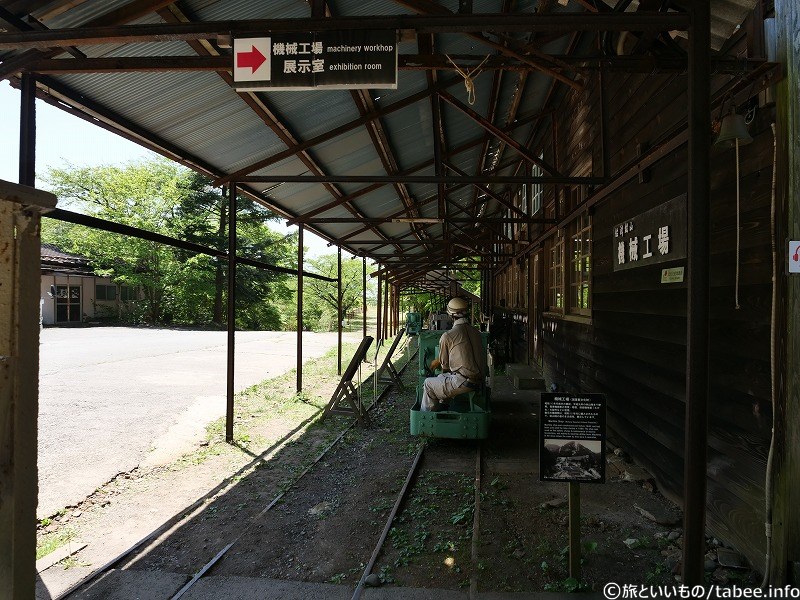 右側は機械工場です