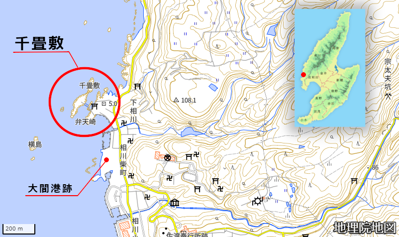 千畳敷(GoogleMaps)