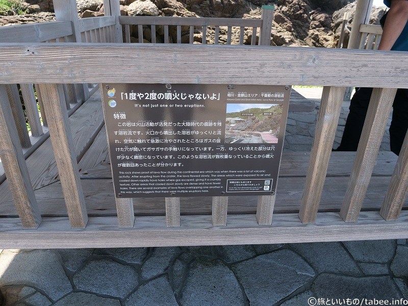 溶岩流の地形